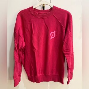 Peloton Spiritual Gangstar Fuchsia Crewneck Sweatshirt Size Small